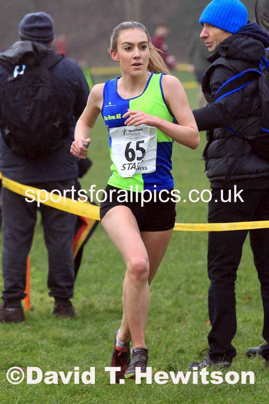 Junior Womens 2023 Northern Cross Country Champs., Witton Park, Blackburn. Photo: David T. Hewitson/Sports for All Pics